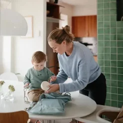Mushie - Sacos úmidos resistentes à água, saco de armazenamento reutilizável grande e pequeno, conjunto de 2 ventos alísios Online