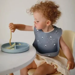 Mushie - Silicone Baby Bib, Boats Best