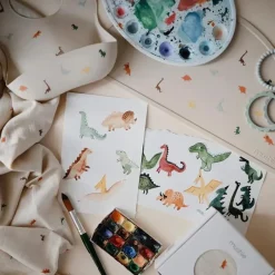 Mushie - Silicone Baby Bib, Dinosaurs New