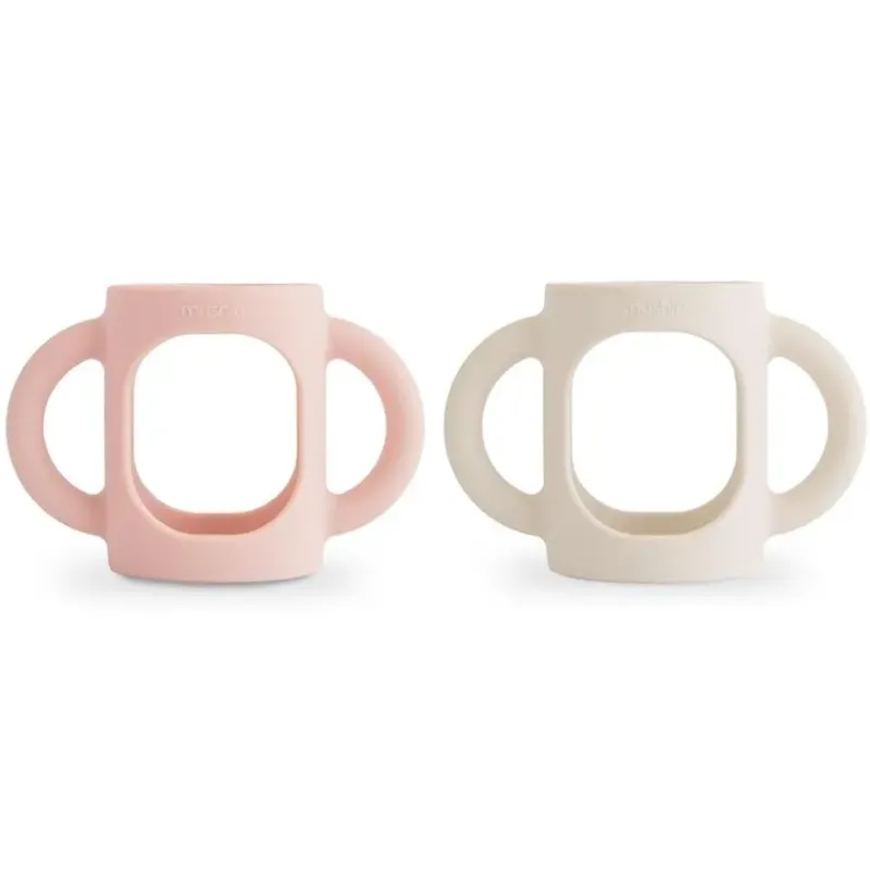 mushie__silicone_bottles__SKUt0GCMkAT_0.webp Mushie - Silicone Bottles Handles, Blush/Shifting Sand Discount