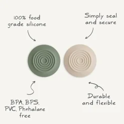 Mushie - Silicone Drain Stopper 2-Pk, Blush/Shifting Sand Hot