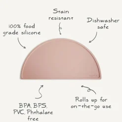 Mushie - Silicone Place Mat, Blush Fashion