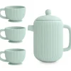 Mushie - Silicone Tea Play Set, Cambridge Blue Hot