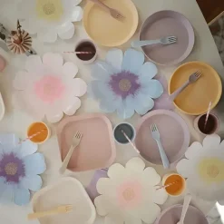 Mushie - talheres garfo e colher para crianças, pó azul Fashion