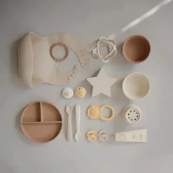 Mushie - Tigela de Sucção para Bebê de Silicone, Lilás Suave Sale