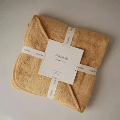 Mushie - Toalha de Algodão Orgânico para Bebês, Amarelo Outono Clearance