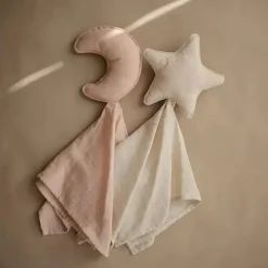 Mushie Lovely Cobertor Estrela Lovey - Natural New