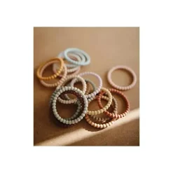 Mushie Silicone Pearl Teether Bracallets Suave/Terracota/Pervinca New
