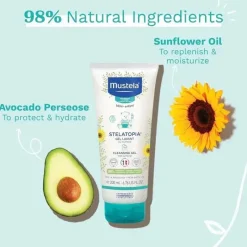 Mustela - Gel de limpeza para pele com tendência a eczema Stelatopia Hot