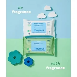 Mustela - Lenços umedecidos com água compostáveis sem fragrância Online