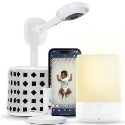 Nanit - Conjunto de sono superior, câmera profissional com suporte de parede, suporte de viagem e luz noturna para bebês Outlet