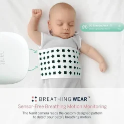 Nanit - Saco de dormir para respiração, saco de dormir para bebê 100% algodão. 3-6 meses, cinza seixo Hot