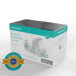NanoBebe - Conjunto inicial de mamadeiras para leite materno Outlet