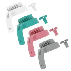 NanoBebe - Conjuntos de alças de encaixe rápido para mamadeira de silicone flexível, pacote com 2 cinza Online