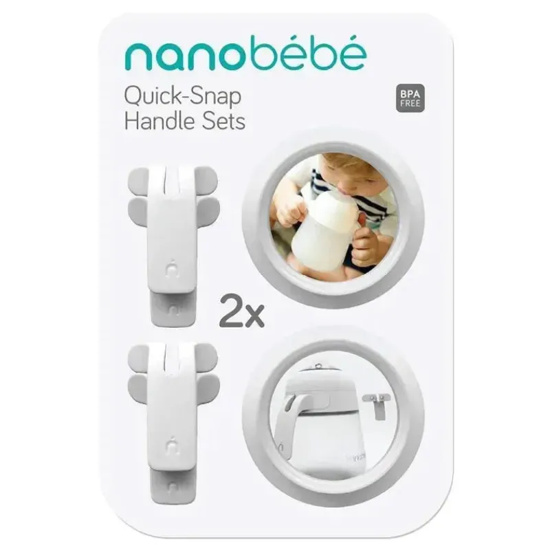 nanobebe__conjuntos_de_al_SKUxml7Mztr_3.webp NanoBebe - Conjuntos de alças de encaixe rápido para mamadeira de silicone flexível, 2 pacotes brancos New
