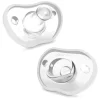 NanoBebe - Flexy Pacifier 2Pk, White (0-3 months) Sale