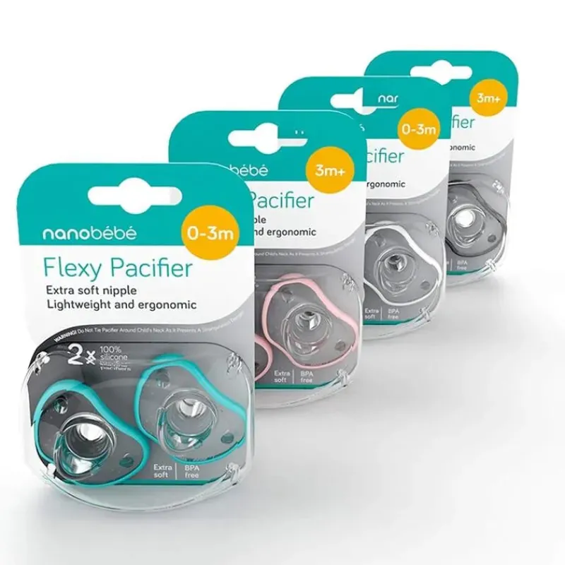 nanobebe__flexy_pacifier__SKUY8Ypg9mm_5.webp NanoBebe - Flexy Pacifier 2Pk, White (0-3 months) Sale