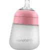 NanoBebe - mamadeira de silicone flexível de 9 onças, rosa Sale