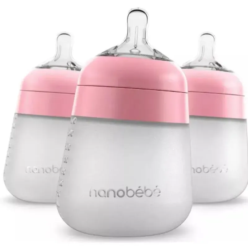nanobebe__mamadeira_de_si_SKU7PWS3U1c_0.webp NanoBebe - mamadeira de silicone flexível rosa 3 unidades, 9 onças Discount