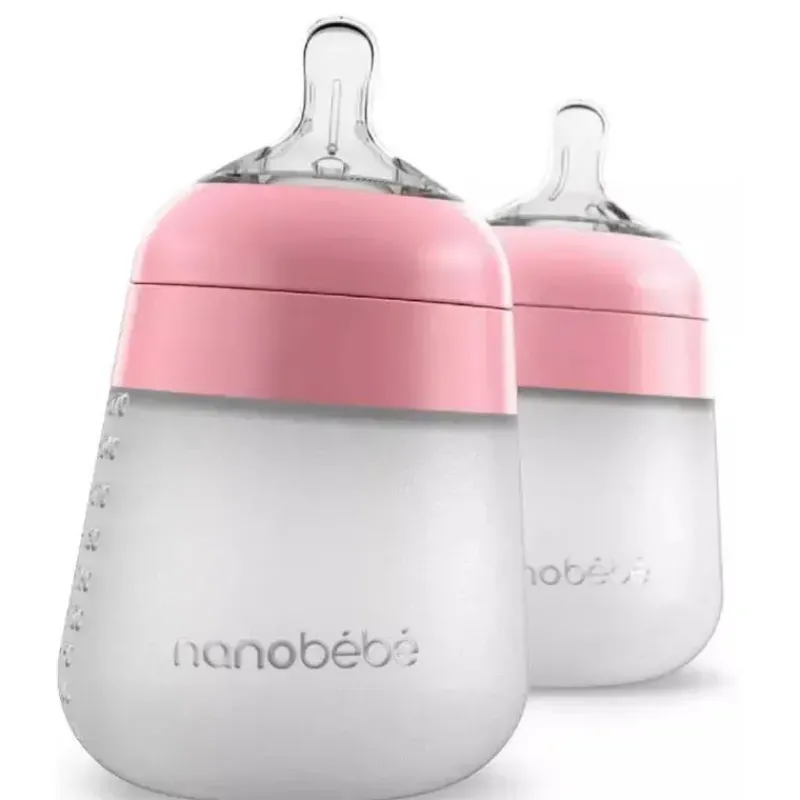 nanobebe__mamadeira_de_si_SKUJLdF6XvE_0.webp NanoBebe - mamadeira de silicone 2 unidades 9 onças, rosa Clearance