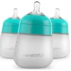 NanoBebe - mamadeira de silicone Teal Flexy 3Pk, 9 onças Discount