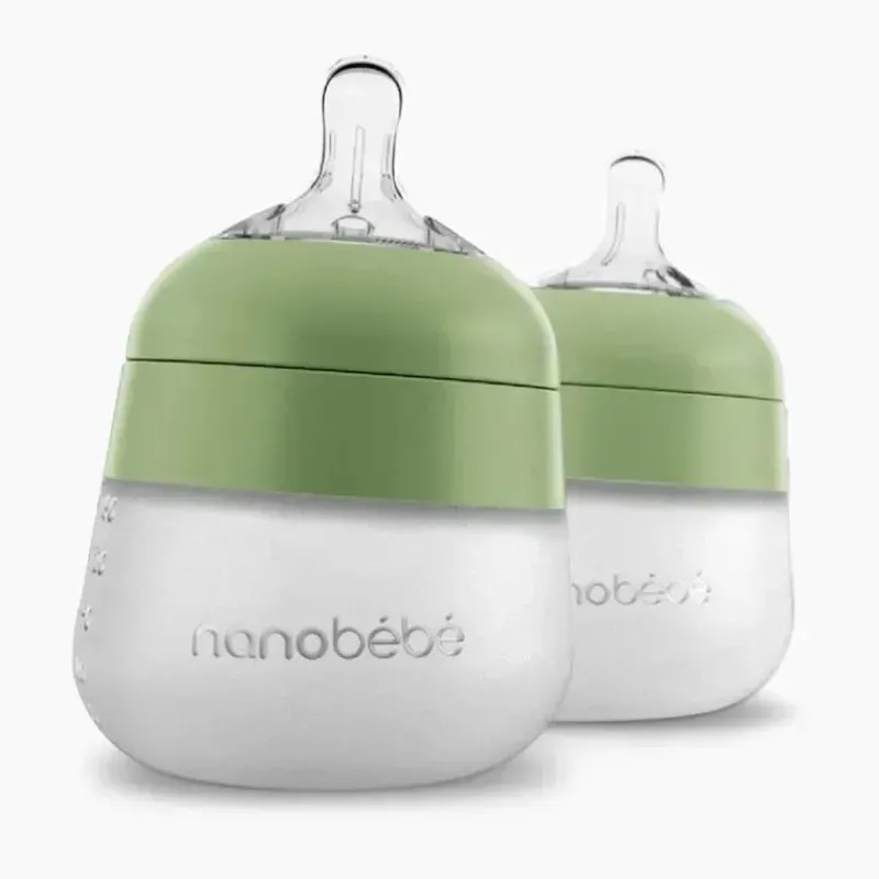 nanobebe__mamadeiras_flex_SKUpvG4Rb94_0.webp NanoBebe - mamadeiras flexíveis de silicone, anticólicas, toque natural, pacote com 2, branco, 9 onças Discount