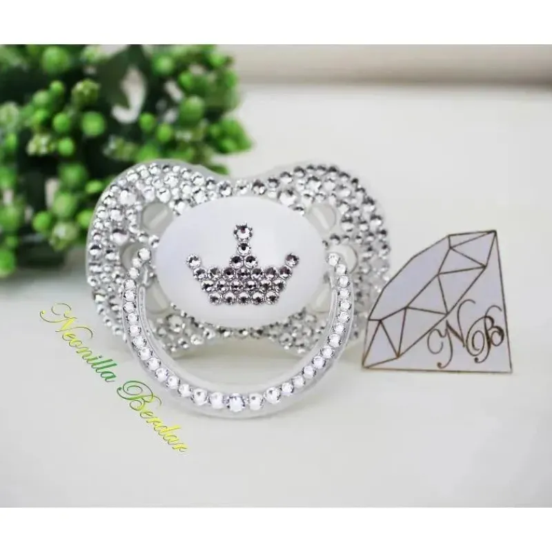 neonilla_crystal__chupeta_SKUndvxtqVa_0.webp Neonilla Crystal - chupeta com chupeta Swarovski Elite Crown Clear Bling Hot