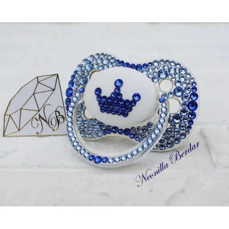 neonilla_crystal__chupeta_SKUtESz3X5b_1.webp Neonilla Crystal - chupeta com chupeta Swarovski Elite Crown Blue Bling Sale