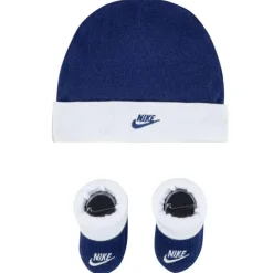 Haddad Nike Baby - Simple Swoosh Hat & Bootie Hosiery Navy/White Outlet