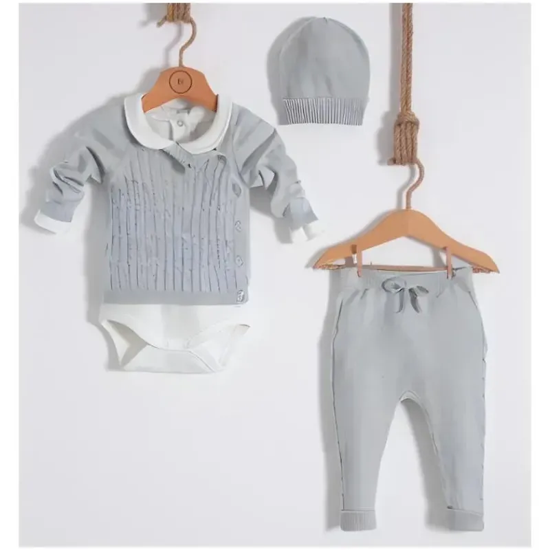 nipperland__baby_gray_kni_SKUg9Hq4ofX_0.webp Nipperland - Baby Gray Knitted Outfit Set Hot