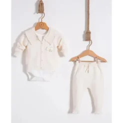 Nipperland - Conjunto de roupa de malha creme para bebê Online