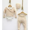 Nipperland - Leve-me para casa Conjunto de bebê de malha azul New