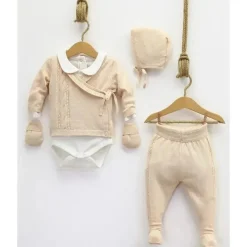 Nipperland - Leve-me para casa Conjunto de bebê de malha azul New