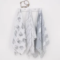 NoJo - Dumbo 3 Pk Printed Muslin Swaddles Discount