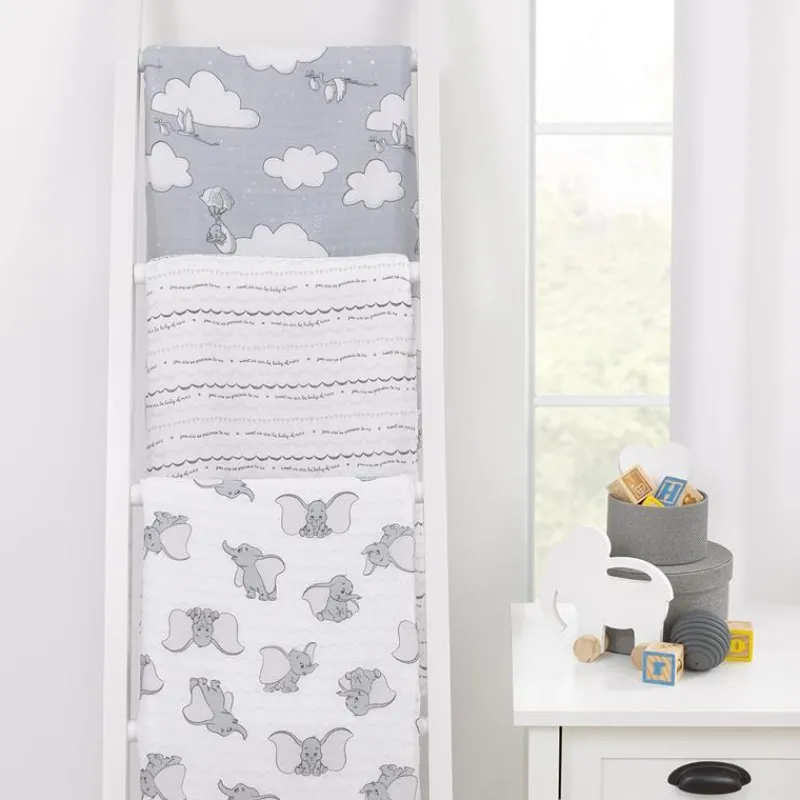 nojo__dumbo__pk_printed_m_SKUojF5WH52_2.webp NoJo - Dumbo 3 Pk Printed Muslin Swaddles Discount