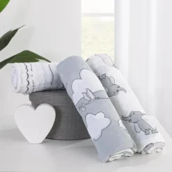 NoJo - Dumbo 3 Pk Printed Muslin Swaddles Discount