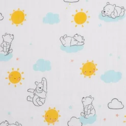 NoJo - Pooh 3 Pk Printed Muslin Swaddles Clearance