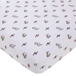 NoJo - Warner Brothers Harry Potter Lighting Bolt Crib Sheet Clearance