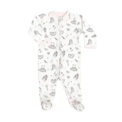Noomie - Baby Ballerina With Ruffles Zipper Footie Clearance