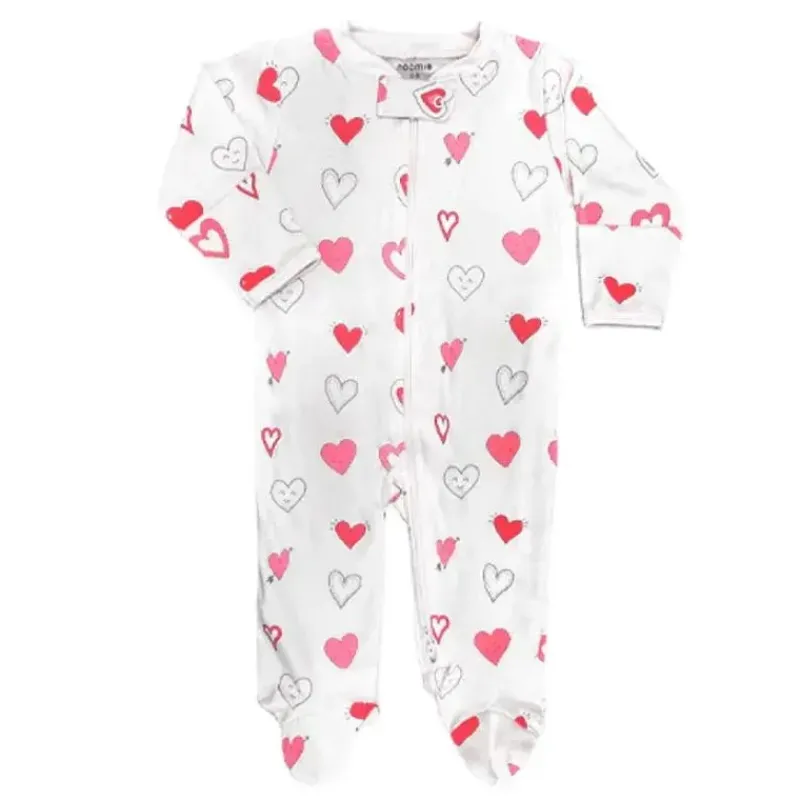 noomie__baby_cotton_zippe_SKUPYQEuygo_1.webp Noomie - Baby Cotton Zipper Footie Valentine Hearts Clearance