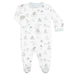 Noomie - Baby Unisex Zipper Footie Arctic Online