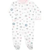 Noomie - Bebê Menina Zíper Footie Evil Eye Rosa Best