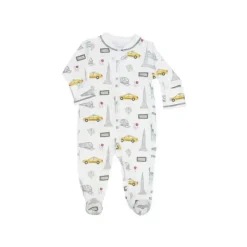 Noomie - Bebê Neutro Zipper Footie Nova York Sale