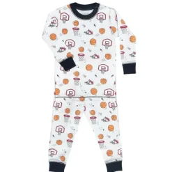 Noomie – Conjunto de pijama de manga comprida para quadra de basquete para bebês Hot