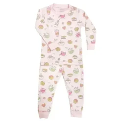 Noomie - conjunto de pijama 2pk para bebê menina, leite e biscoitos Hot