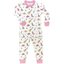 Noomie – Conjunto de pijama de manga comprida com música country para bebês Best