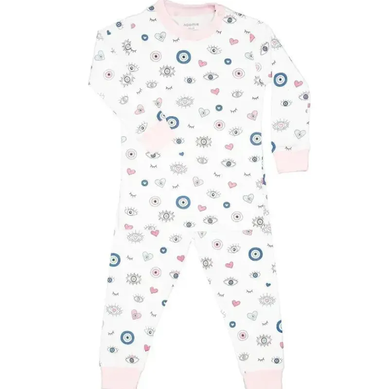 noomie__conjunto_de_pijam_SKUZqOduqZv_0.webp Noomie - Conjunto de pijama de manga comprida para bebê menina Evil Eye, rosa Best