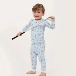 Noomie - Conjunto de pijama de manga comprida Baby Boy Let's Golf, azul Best