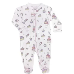 Noomie - Footie com zíper para confeitaria para bebês Fashion