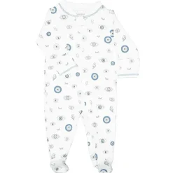 Noomie - Menino Zipper Footie Evil Eye New